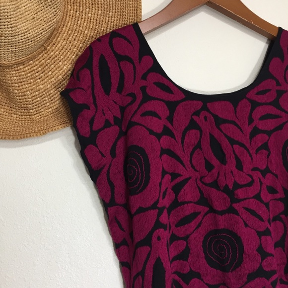 Tops - Embroidered Floral Blouse